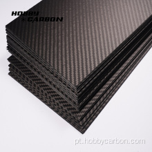 Folha de placas de fibra de carbono completa de 5 mm de 5 mm